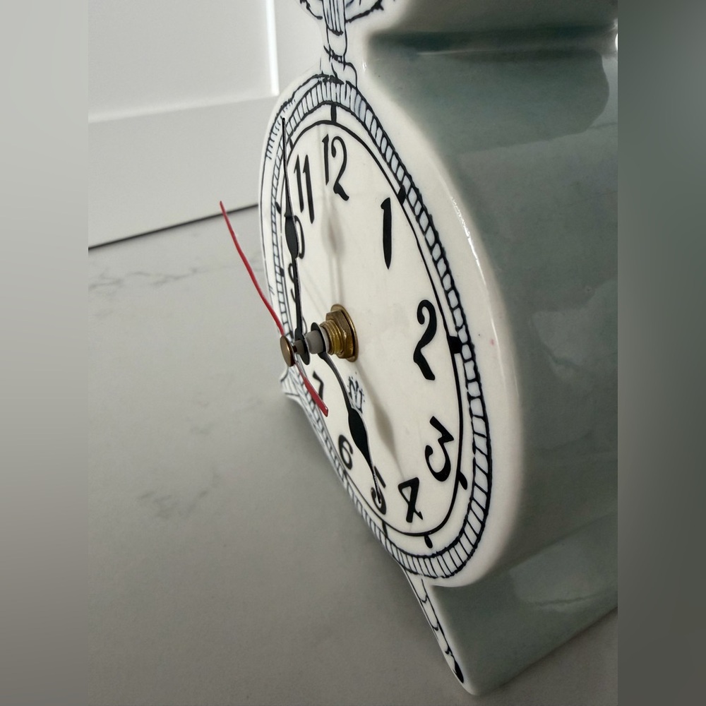 Molly Hatch for Anthropologie tick tock Clock robins egg blue - Picture 6 of 7